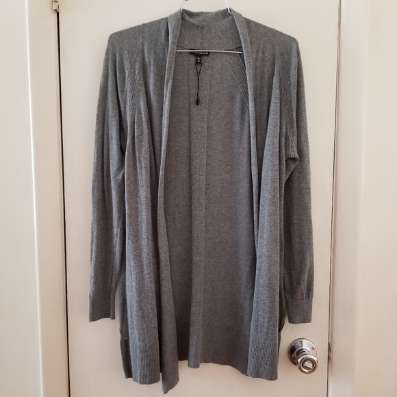 Express Gray Open Knit Cardigan - Picture 1 of 5